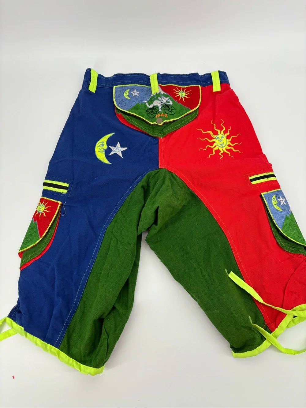 Bicycle Day 1943 Albert Hofmann Psychedelic Shorts Size‎ 30 Trippy Rave Festival